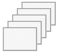 SIGEL HO260 - Bloc de notas de papel, tamaño DIN A2, tamaño extra grande, 30 hojas, color gris, 5 unidades, tamaño DIN A2