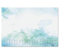 SIGEL HO314 - Base de escritorio de papel, tamaño DIN A2, con calendario de 3 años, 30 hojas, diseño de mar de acuarela, de papel sostenible