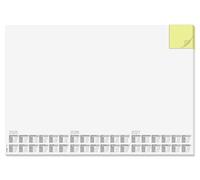 SIGEL HO490 Vade, bloc de notas, sin diseño, con un bloc de notas amarillo integ