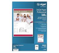 SIGEL IP383 Papel profesional para impresoras InkJet, tamaño A3 (29,7 x 42 cm), 100 hojas