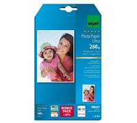 SIGEL IP656 Papel fotográfico profesional para impresoras InkJet, tamaño 10 x 15