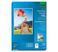 SIGEL IP715 Papel fotográfico Everyday para impresoras InkJet, tamaño A4 (21 x 29,7 cm), alto brillo, 170 g, 100 hojas