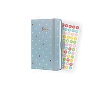 SIGEL J3334 Jolie Agenda semanal 2023 - Grey Love - 9,5 x 15 cm - hardcover - 174 páginas - gris