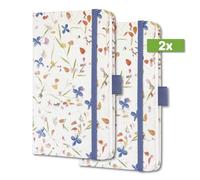 SIGEL J4306 Jolie Agenda semanal 2024, Bloom Violet, 9,5 x 15 cm, tapa dura, 174 páginas, blanco, violett, 2 piezas