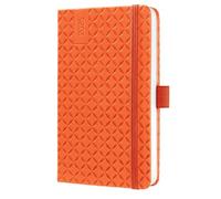 SIGEL J5118 Jolie Agenda semanal 2025, tapa dura, 9,5 x 15 cm, 174 páginas, naranja