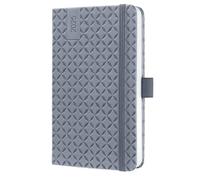 SIGEL J5120 Jolie Agenda semanal 2025, tapa dura, 9,5 x 15 cm, 174 páginas, gris claro