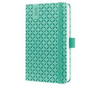SIGEL J5126 Jolie Agenda semanal 2025, tapa dura, 9,5 x 15 cm, 174 páginas, verde menta