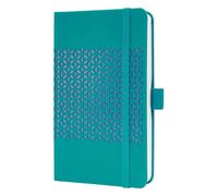 SIGEL J5214 Jolie Agenda semanal 2025, tapa dura, 9,5 x 15 cm, 174 páginas, turquesa