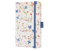 SIGEL J5306 Jolie Agenda semanal 2025, diseño Bloom Violet, 9,5 x 15 cm, tapa dura, 174 páginas, beige, violett