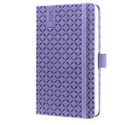 SIGEL J6124 Agenda semanal Jolie 2026-1 año - aprox A6 - dark purple - dos páginas = una semana - tapa dura - 80 g/m² - púrpura - 174 p - certificación FSC