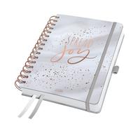 Sigel Agenda espiral Jolie J6605 – 2026, A5, 1 año, semana 2 págs., tapa dura, gris, 240 p, FSC