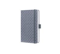SIGEL JN126 Libreta Jolie, formato similar A6, a líneas, grigio oscuro