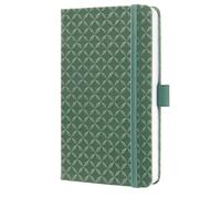 Sigel JN140 Cuaderno de notas, A6, rayado, tapa dura, 174 páginas FSC | para ideas, diario y organización | cierre elástico, verde - Jolie