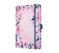 SIGEL JN337 Jolie libreta de notas - Loose Florals Pink - a líneas - 13,5 x 20,3