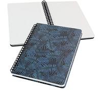 Sigel JN602 Cuaderno de notas espirales básica, 16.2 x 21.5 cm, punteado, tapa dura, motivo selva, azul, Jolie