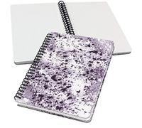 Sigel JN606 Cuaderno de notas espirales básica, 16.2 x 21.5 cm, punteado, tapa dura, motivo jaspeado, morado/blanco, Jolie