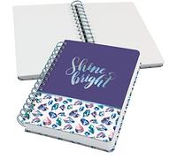SIGEL JN617 Jolie Libreta de espiral, Fairy Gems, cuadriculado con puntos (impresión Dot), 120 g/m², 16,8 x 21,5 cm, tapa dura, 240 páginas, rosa, violett, azul