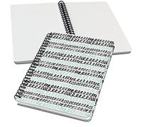 SIGEL JN622 Jolie Libreta de espiral, Curly Mint, cuadriculado con puntos (impresión Dot), 100 g/m², 16,2 x 21,5 cm, tapa dura, 120 páginas, verde menta, negro, blanco