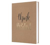 SIGEL JN801 Jolie Libreta, Pure Positivity, rayado, 15,2 x 20,3 cm, tapa dura, 192 páginas, braun, negro, gold