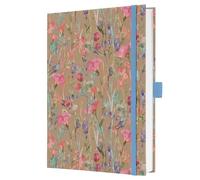 SIGEL JN853 Jolie Libreta, Pure Wildflowers, rayado, 15,2 x 20,3 cm, tapa dura, 192 páginas, braun, pink, azul, púrpura