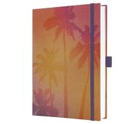 SIGEL JN861 Cuaderno de notas, A5, rayado, cubierta rígida kraft, 192 páginas FSC | para ideas, diario y organización | rosa/violeta/amarillo - Jolie