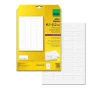SIGEL LA315 Etiquetas para direcciones (Ink/Laser/Copy), 45,70x21,20 mm (A4), 12