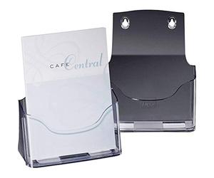 Sigel LH112 Porta-folletos de sobremesa acrylic, con 1 compartimento, acrilico resistente a UV, para A5, 1 unds