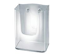 Sigel LH117 Porta-folletos de pared acrylic, con 1 compartimento, acrilico resistente a UV, para DL, 1 unds