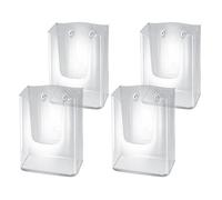 Sigel LH117 Porta-folletos de pared acrylic, con 1 compartimento, acrilico resistente a UV, para DL (4 unds)