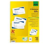SIGEL Tarjetas de visita LP798 – imprimible 85x55 mm (A4), 225 g, 400 unds (40 hojas)