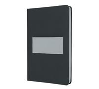 SIGEL LS207 Libreta Linescape - aprox A5 - rayado - tapa dura - gris oscuro/gris claro - cinta elástica multi-funcional - 176 p - certificación FSC