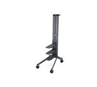 Sigel MI200 Carro de oficina Office Caddy Workplace, uso a un lado, cajonera con ruedas, 489x324x1001 mm, metall, gris oscuro