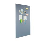 SIGEL MU010 Exclusivo tablero de anuncios móvil meet up, superficie textil color gris, 90x180 cm, 1 ud.