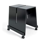 SIGEL MU050 Soporte Meet Up Móvil para Pizarras, DM Lacado y Aluminio, 52 x 46 x 55 cm, Negro