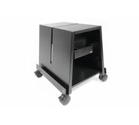 SIGEL MU055 Soporte para pizarras blancas móviles de la serie Meet up, con estante y bandeja, negro, 45,5 x 49,5 x 52 cm