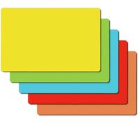 SIGEL MU103 Magic Notes - Azul/Amarillo/Verde/Naranja/Rojo - Material plástico, Papel magnético - para el Trabajo ágil, para la señalización y fijación en pizarras Blancas - 25 Unidad
