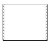 Sigel - Papel continuo (375 x 12", A3, vertical, simple, 70 g/m², 2000 hojas), color blanco