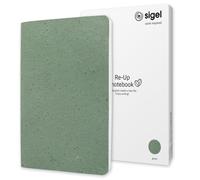 SIGEL Re-Up Notebook A5 Soft Cover Checked green