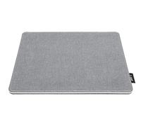 SIGEL SA201 Alfombrilla para ratón, imitación de cuero con aspecto de lino, 25 x 0,7 x 20 cm, gris claro/negro