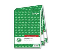 SIGEL SD001 - Libreta para pedidos (A5, 2 x 40 hojas, autocopiante, 3 unidades)