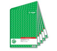 SIGEL SD063/5 - Diario (A4, 3 x 40 hojas, autocopiativo, 5 unidades)