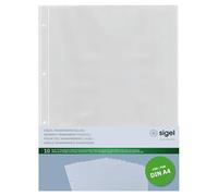 SIGEL SM190 Fundas transparentes para cubierta, A4, 10 unds.