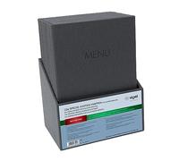 Sigel Portamenús SM204 – Lote de 10, 2 bolsillos para 8 hojas DIN A4, antracita, negro