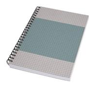 SIGEL SN600 Libreta de espiral Quicknote - A5 - cuadriculado - tapa blanda - azul/gris - 160 p. - certificación FSC