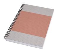 SIGEL SN700 Libreta de espiral Quicknote - A5 - cuadriculado con puntos - tapa blanda - coral/gris - 160 p. - certificación FSC