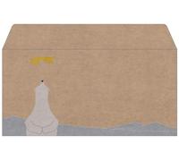 SIGEL Sobres navideños 22 x 11 cm | DU260, diseño «Polar Bear with Shooting Star», engomados, 25 unidades