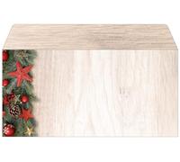 SIGEL Sobres navideños 22 x 11 cm | DU442, diseño «Chalet Style», engomados, 50 unidades