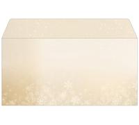 SIGEL Sobres navideños 22 x 11 cm | DU633, diseño «Golden Christmas Night», engomados, 25 unidades