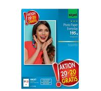 SIGEL T1155 Everyday Photo Paper, InkJet, glossy, 195 gsm, 10 x 15 cm, 20 + 20 s