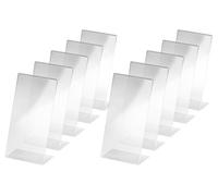 Sigel TA215 - Soporte de sobremesa acrilico inclinado para DL, 10 unidades